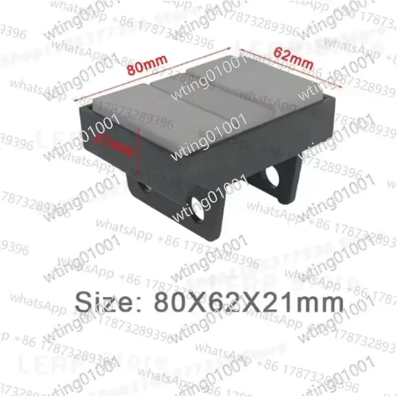 for SCM Edge Banding Machine 10 Pack CCE024-80X62X21mm Conveyor Guide Block Woodworking Chain Support Pad Replacement Spare