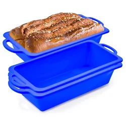 Silicone Bread Loaf Pan with Metal Reinforced Frame Non-stick Loaf Mold Baking Durable Silicone Pan for Oven Dishwasher Safe