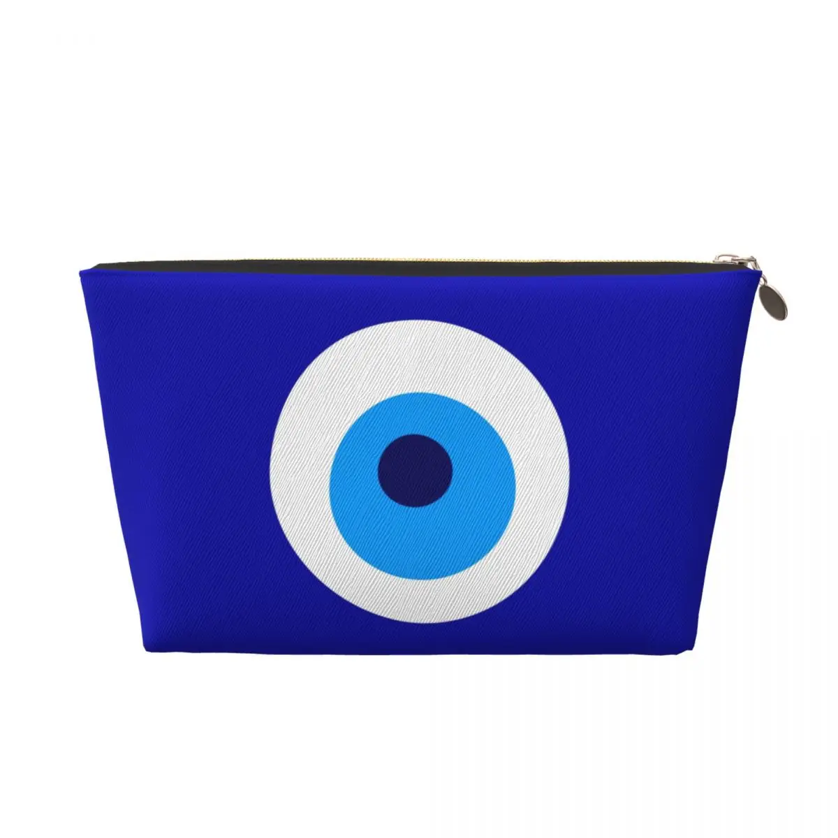 Custom Travel Nazar Evil Eye Protection Symbol Toiletry Bag Portable Amulet Turkish Makeup Cosmetic Beauty Storage Dopp Kit Case