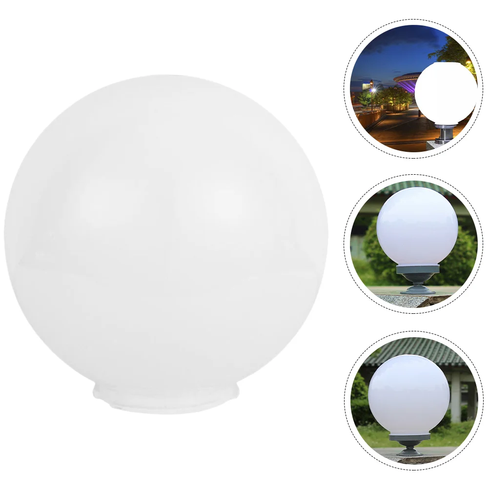 Acrylic Outdoor Waterproof Lampshade Replacement Round Ball Shape Lamp No Base