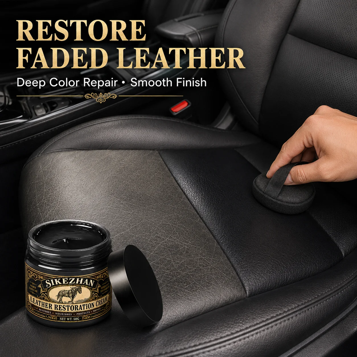 50ml Leather Repair Gel Color Car Repair Scratches Cracks Sofa Auto Seat Leather Complementary Refurbish Cream Repair Paste