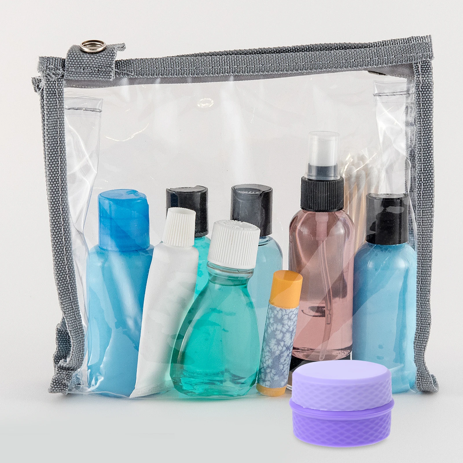 

Silicone Sealed Partition Box Cream Container Portable Travel Bottles Leak Proof Lotion Jar Small Size Storage Solution