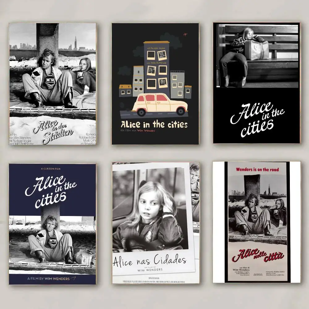 classic movie A-Alice in the Cities-S Poster Modern Wall Decal for Living Room Cafe Office Bar and Bedroom