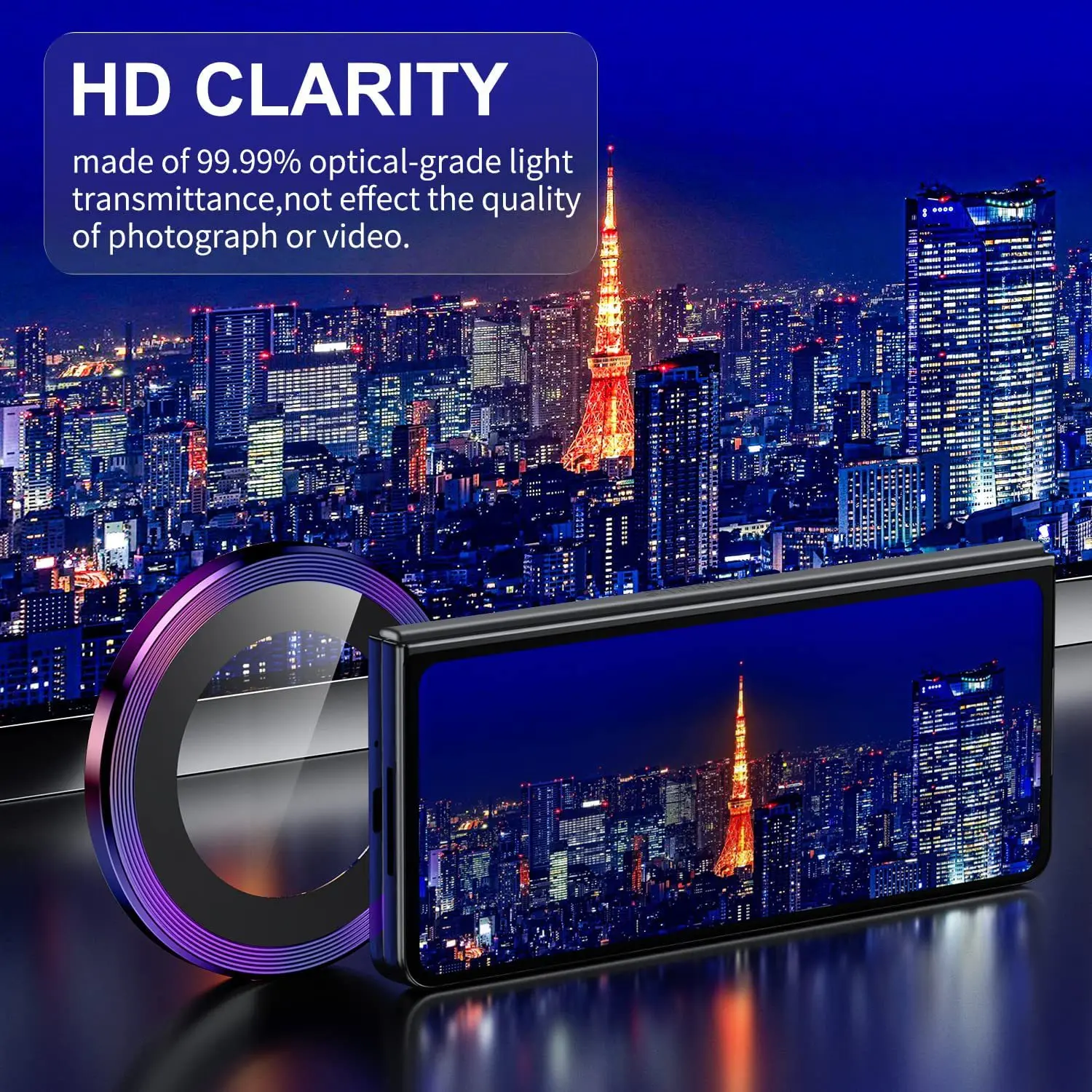 Camera Ring Glass For Samasung Galaxy Z Fold 6 5 4 / Flip 6 5 4  Lens Screen Protector Protective Metal Cap Case