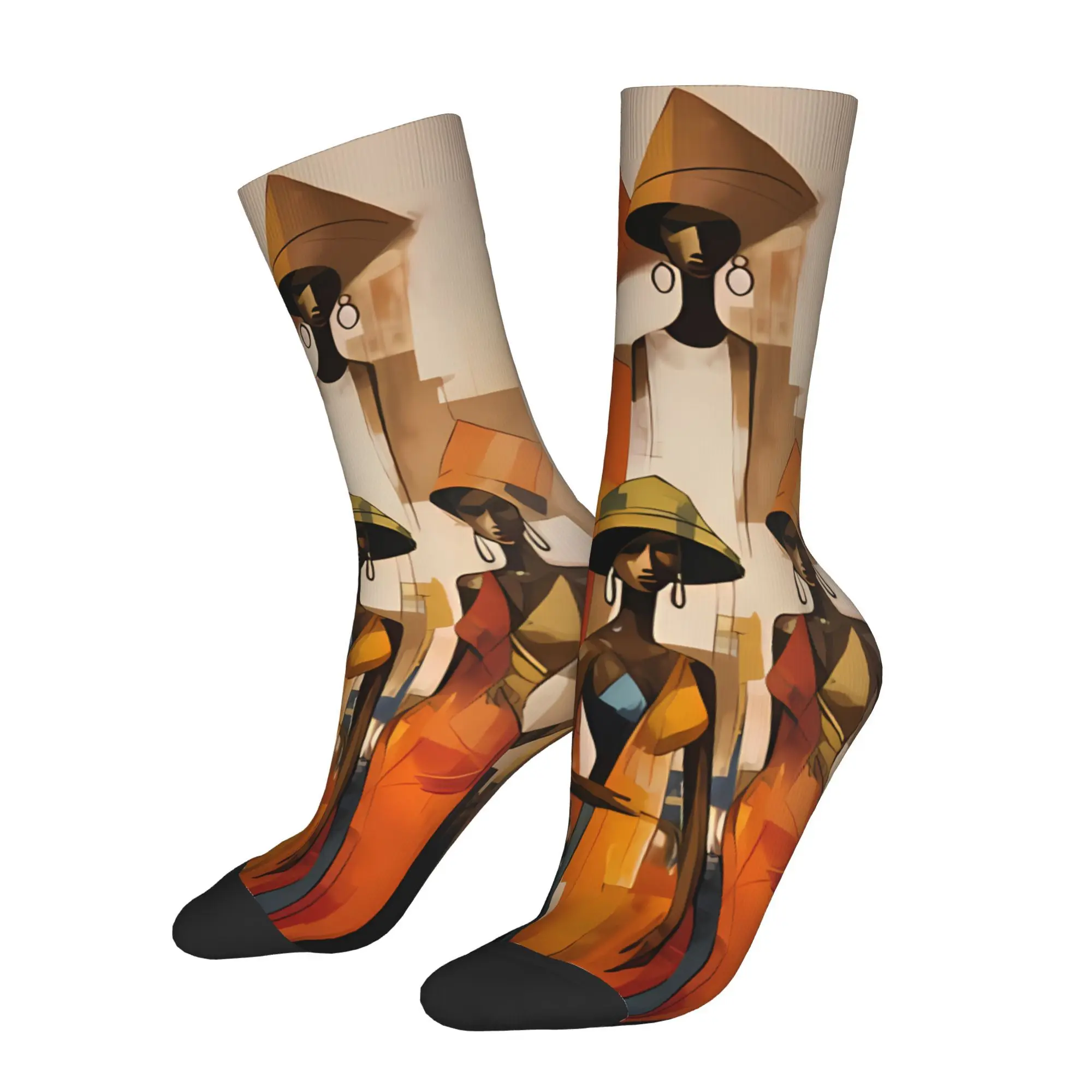 

Носки в стиле Характеристики африканской женщины с принтом для мужчин из полиэстера