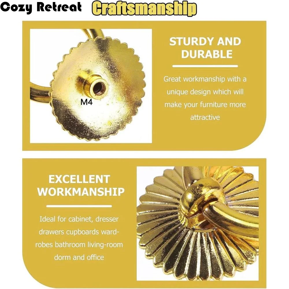

Комплект выдвижной системы для чердачной лестницы из нержавеющей стали с защитой от ржавчины, набор крюков для чердачной лестницы, винтажное медное дверное кольцо