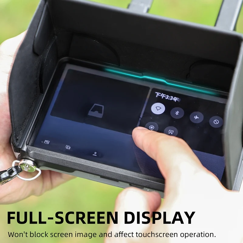 مظلة سيليكون صغيرة مع شاشة ، جهاز تحكم عن بعد ، متعددة الوظائف ، إكسسوارات محمولة ، غطاء رأس هوائي 3 ، DJI RC 2