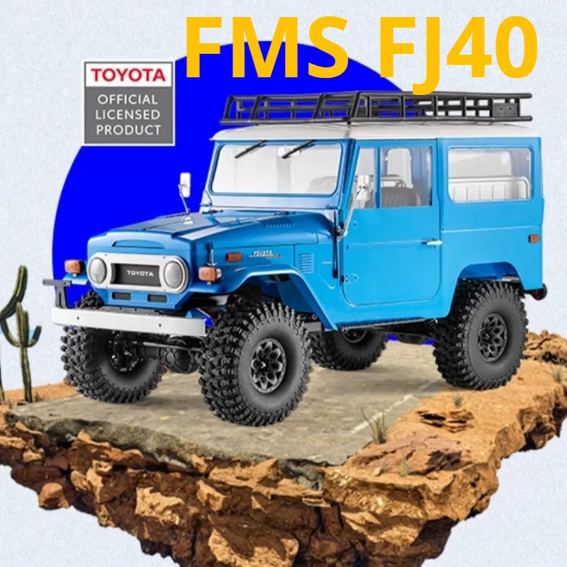 Fms 1/10 Fj40 Rc Cars Off-Road Climbing Four-Wheel Drive Rc Remote Control Electric Model Simulation Hard Shell Car Model