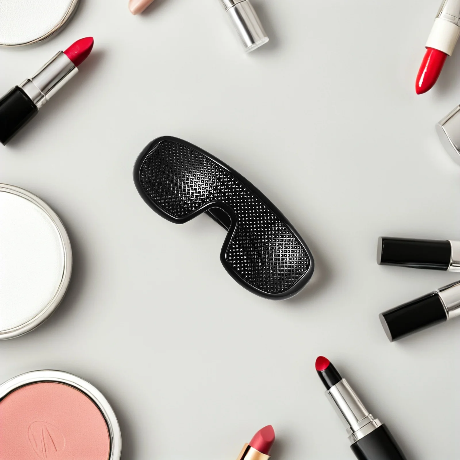 

2Pcs Pinhole Sunglasses Black Frame Lightweight Comfortable for Improvement Nearsighted Eyesight Training Daily Use