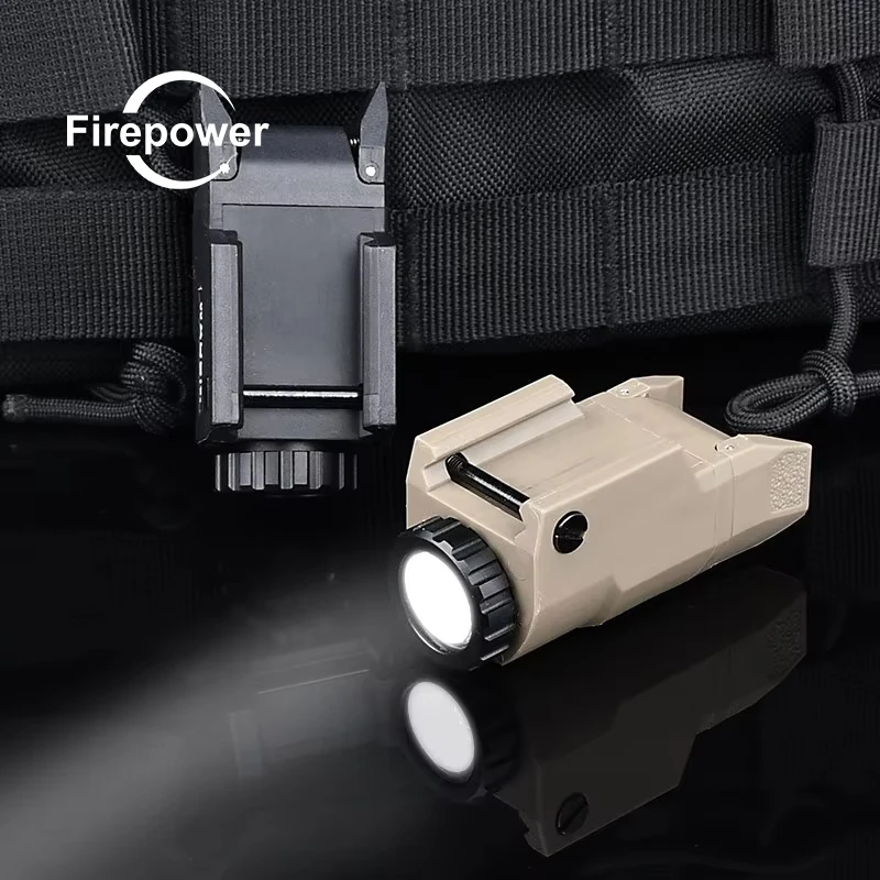 

Tactical WADSN INFORCE Nylon APL APL-C Pistol Light Airsoft Glock G17 18C 19 Constant Strobe Flashlight For 20mm Picatinny Rail