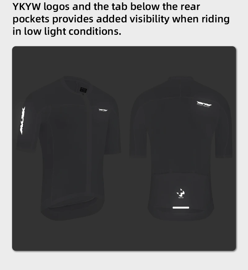 YKYWBIKE 2026 Pro Herren Kurzarm-Radtrikot Sommer Atmungsaktiv Schnelltrocknend UPF50+ Top MTB Rennrad Ciclismo Maillot – Detail 14