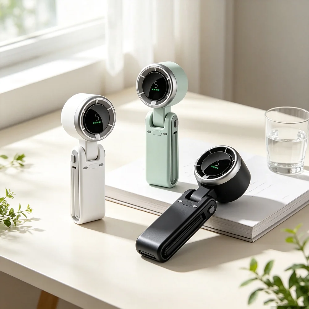 Mini Fan Venty Fan Portable Fan Touch-sensitive Controls Provide A Seamless and Modern Way To Adjust Settings Without Buttons