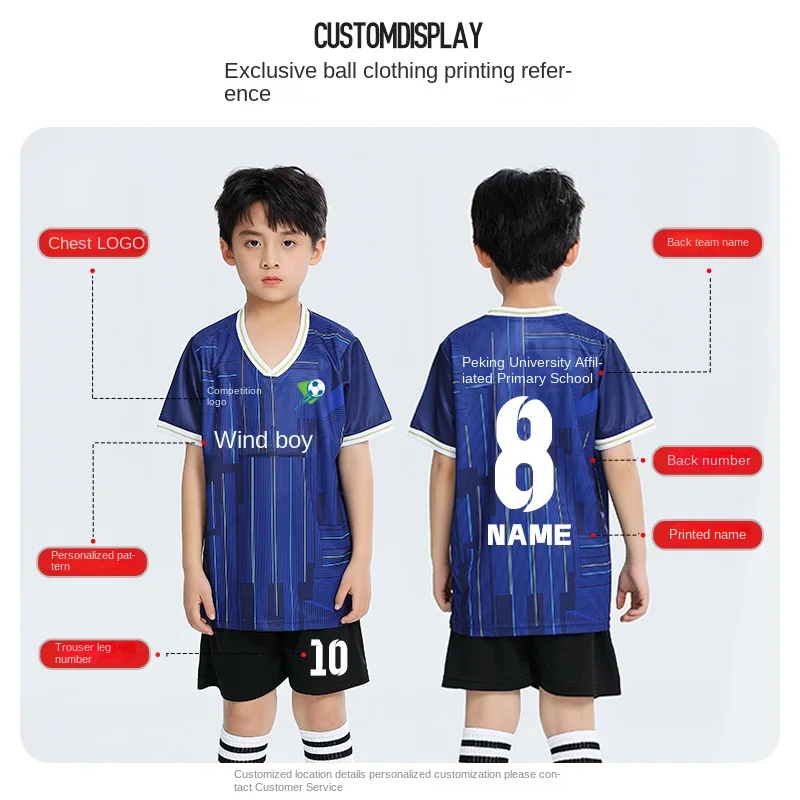 Custom Soccer Jerseys for Men Women Kids Adults Soccer Jersey Set Print Name Number Logo Breathable Football Uniform