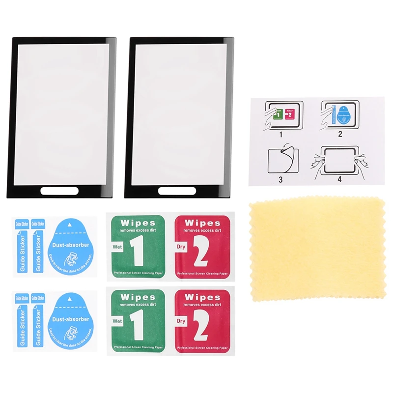 2 buah Film pelindung layar untuk Insta360 X4 kaca Tempered Display Film Ultra HD, tahan gores, anti-sidik jari