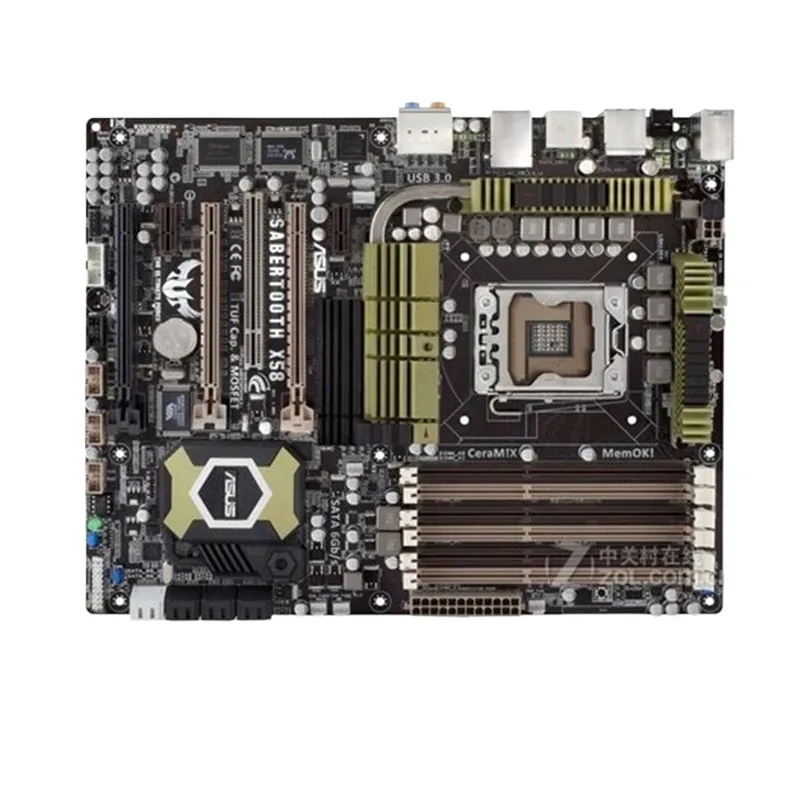SaberTooth X58 Utilizzato scheda madre desktop originale LGA 1366 LGA1366 DDR3 24 GB USB 2.0 SATA2