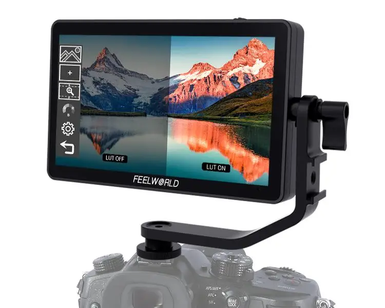 FEELWORLD F6 PLUS V2 4K Monitor 6 Inch on Camera DSLR Field Monitor 3D LUT Touch Screen IPS FHD 1920x1080 Video Camera