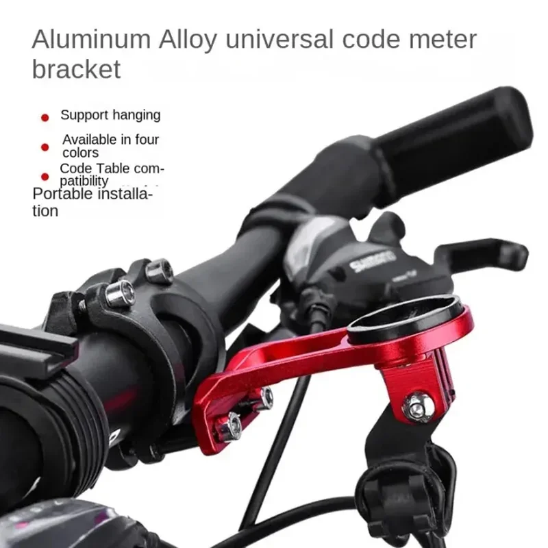 Supporto per computer da bicicletta Supporto per cronometro in lega di alluminio Supporto per tachimetro MTB resistente all'usura Tappo superiore per stelo adatto per Garmin