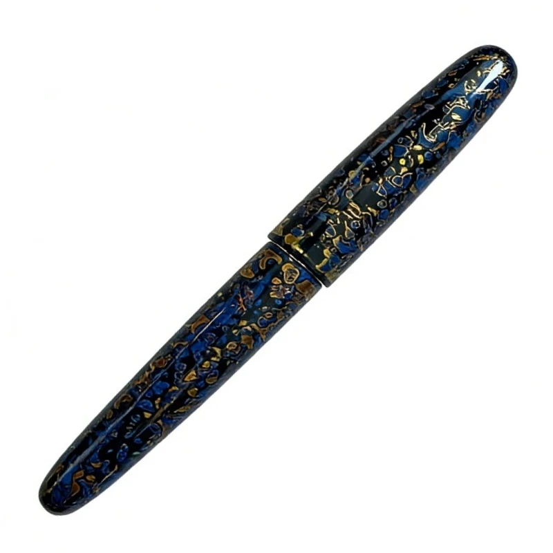 

Перьевая ручка Long Knife Fish Scale Nib Pen, 18-слойная лакированная, с деревянным корпусом Balaoye, с иридиевым пером Bock 0.5F, для бизнеса