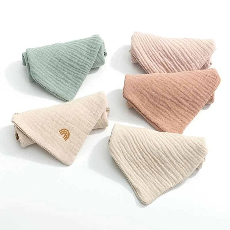 5 Pcs Towel Baby Facecloth Baby Bath Towel Handkerchief Cotton Burp Cloth Soft Absorbent Gauze Kindergarten Washcloth