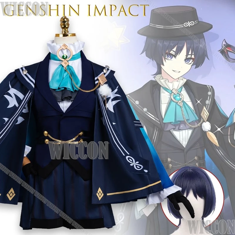 

Genshin Impact FESTIVAL Scaramouche Банкетный наряд Косплей Костюм Аутентичная игра Реплика Аниме Наряд Праздничное специальное издание
