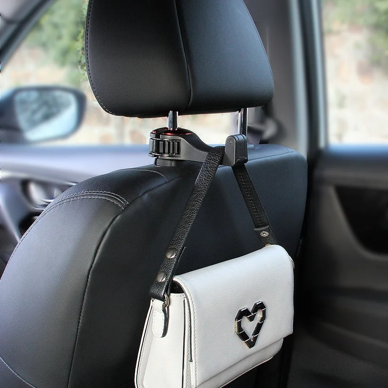 Car Back Seat Hook Multi-Function Hanging Storage Mobile Phone Holder Lazy Bracket Rear Seat Phone Headrest Bracket