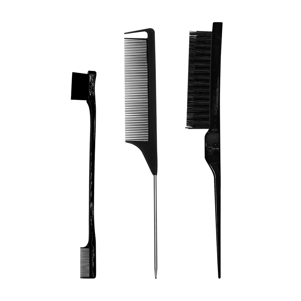 Pro Puntige Staart Salon Kappers Haar Styling Antistatische Kam Haarborstel Stalen Naald Pin Rat Staart Kammen Kapper Accessoires