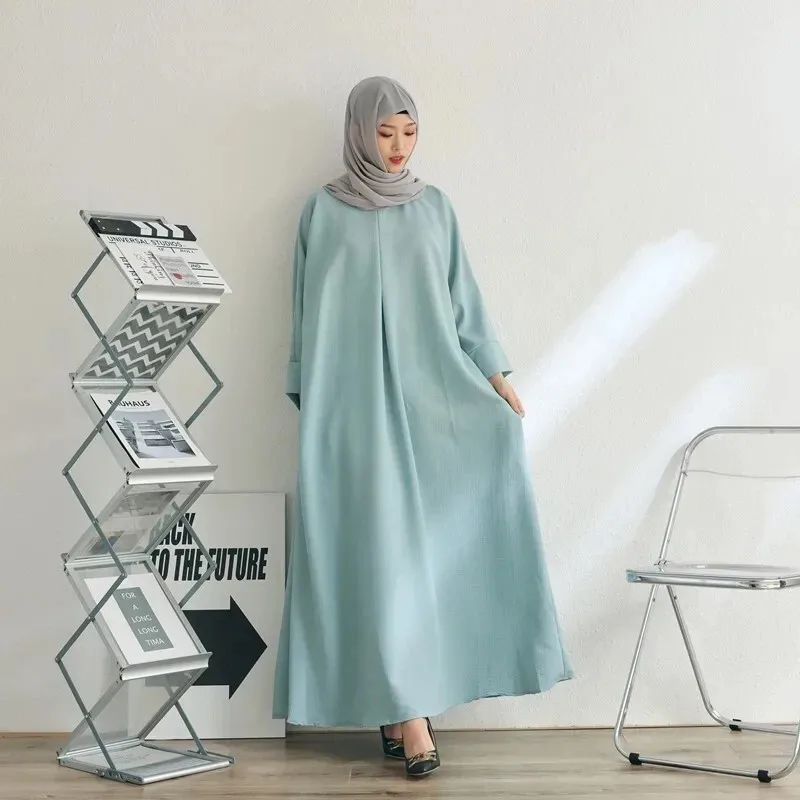 2024 Türkiye's new Muslim casual comfortable super long dress fashion