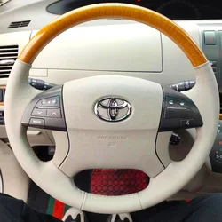 Customized Car Steering Wheel Cover for Toyota Camry Highlander 2007-2013 Braid Steering Wheel Accessory