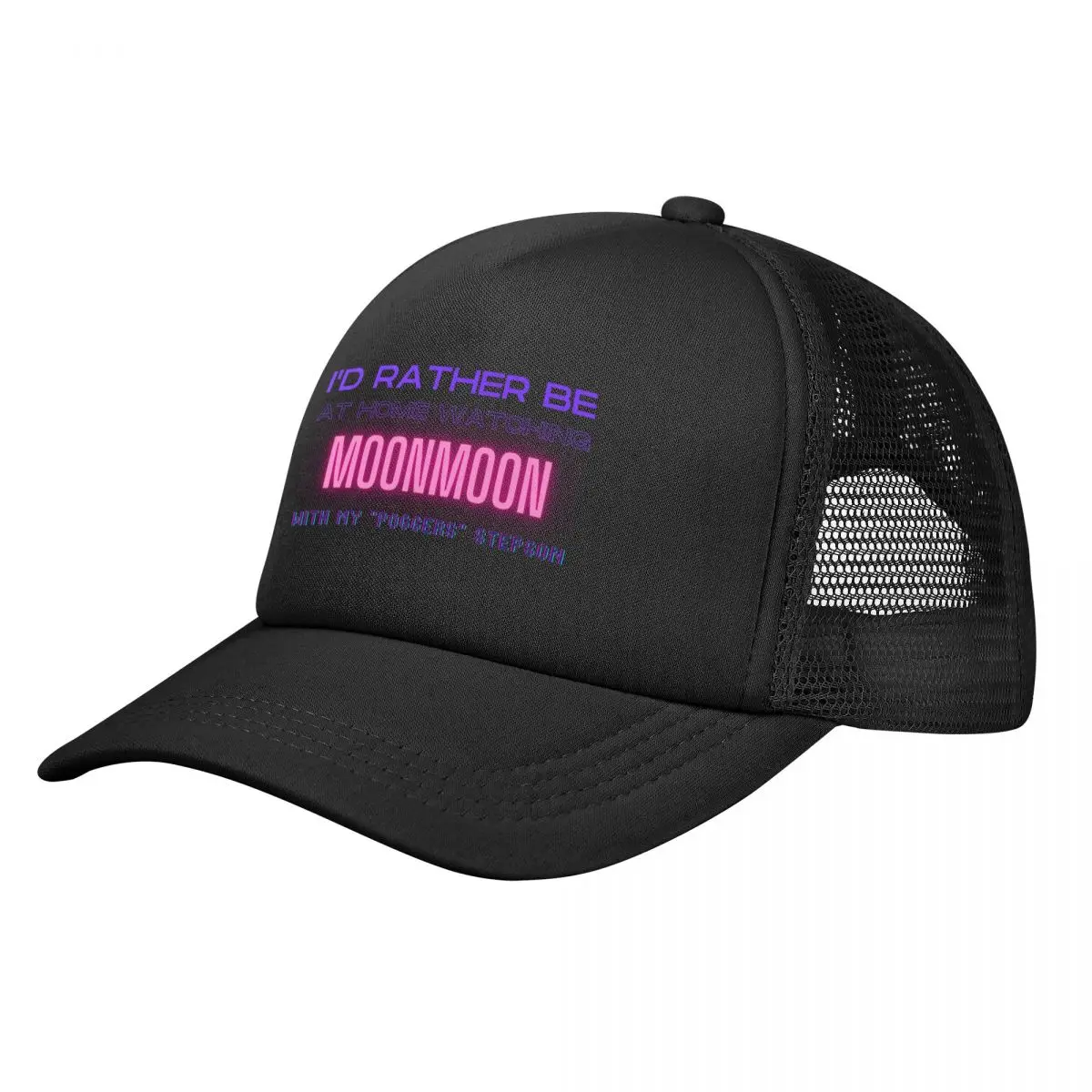 Moonmoon poggers stepson twitch youtube content creator Baseball Cap Military Cap Man funny hat Rugby Men's Luxury Women's