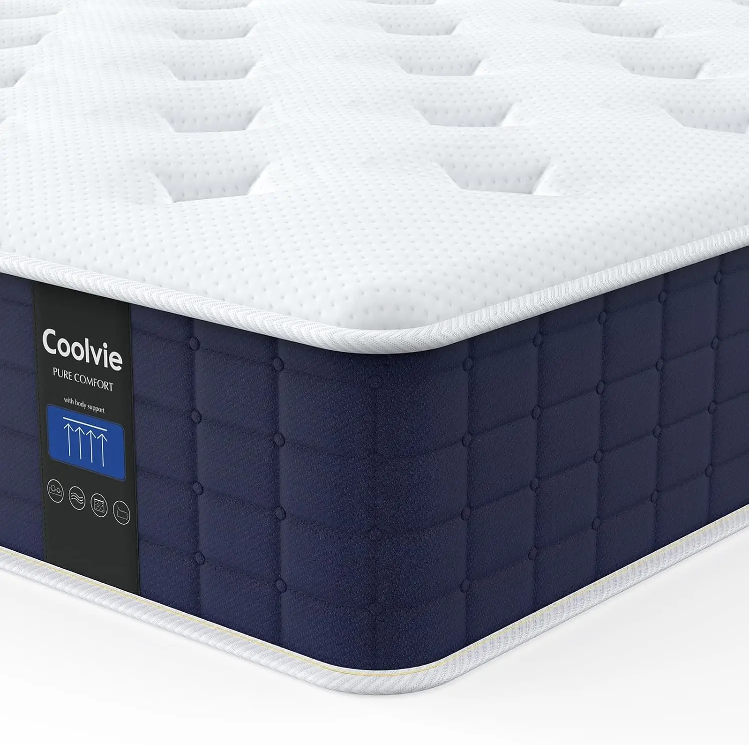 

Twin Mattress with Gel Memory Foam for Cool Night Sleep & Pressure Relief, Individual Pockets for Support