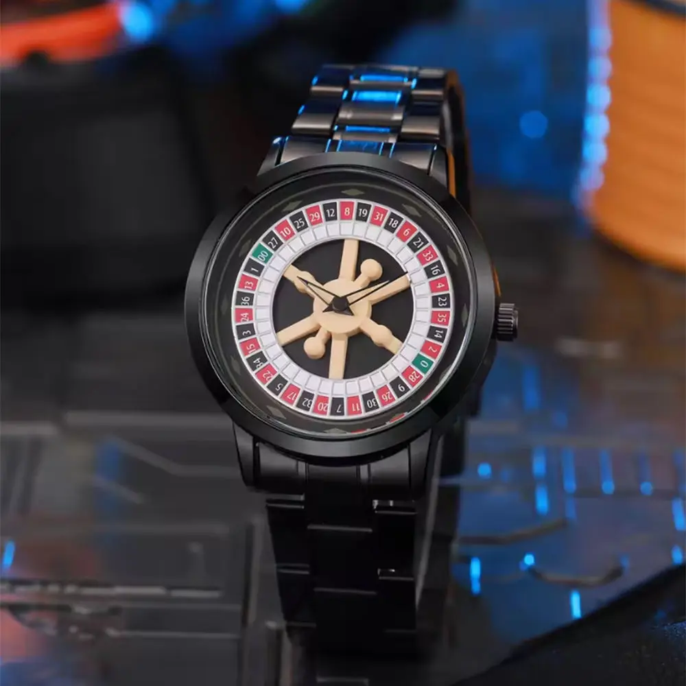 UTHAI CQ525 New Fashion Quartz Watch Rotating Gambling Plate High end Trendy Men's Watch Exquisite Cool Clock Gift