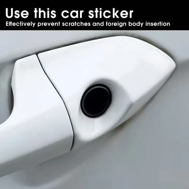 مقبض السيارة ثقب المفتاح قفل الأساسية الغطاء الواقي ملصقات لسيارات BMW مرسيدس بنز أودي فولكس فاجن فورد فولفو رينو جيب