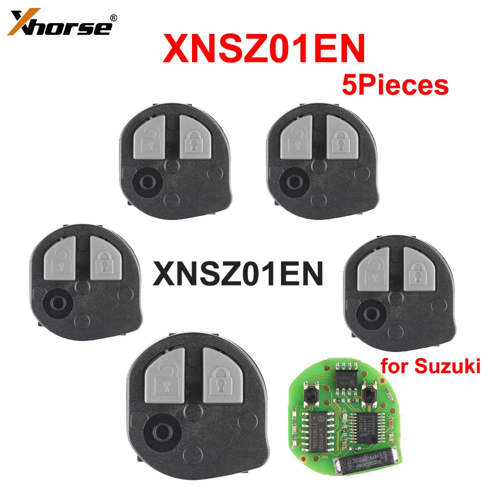 5 Pieces XHORSE XNSZ01EN for Suzuki Wireless Remote Key For VVDI Mini/Key Tool Max