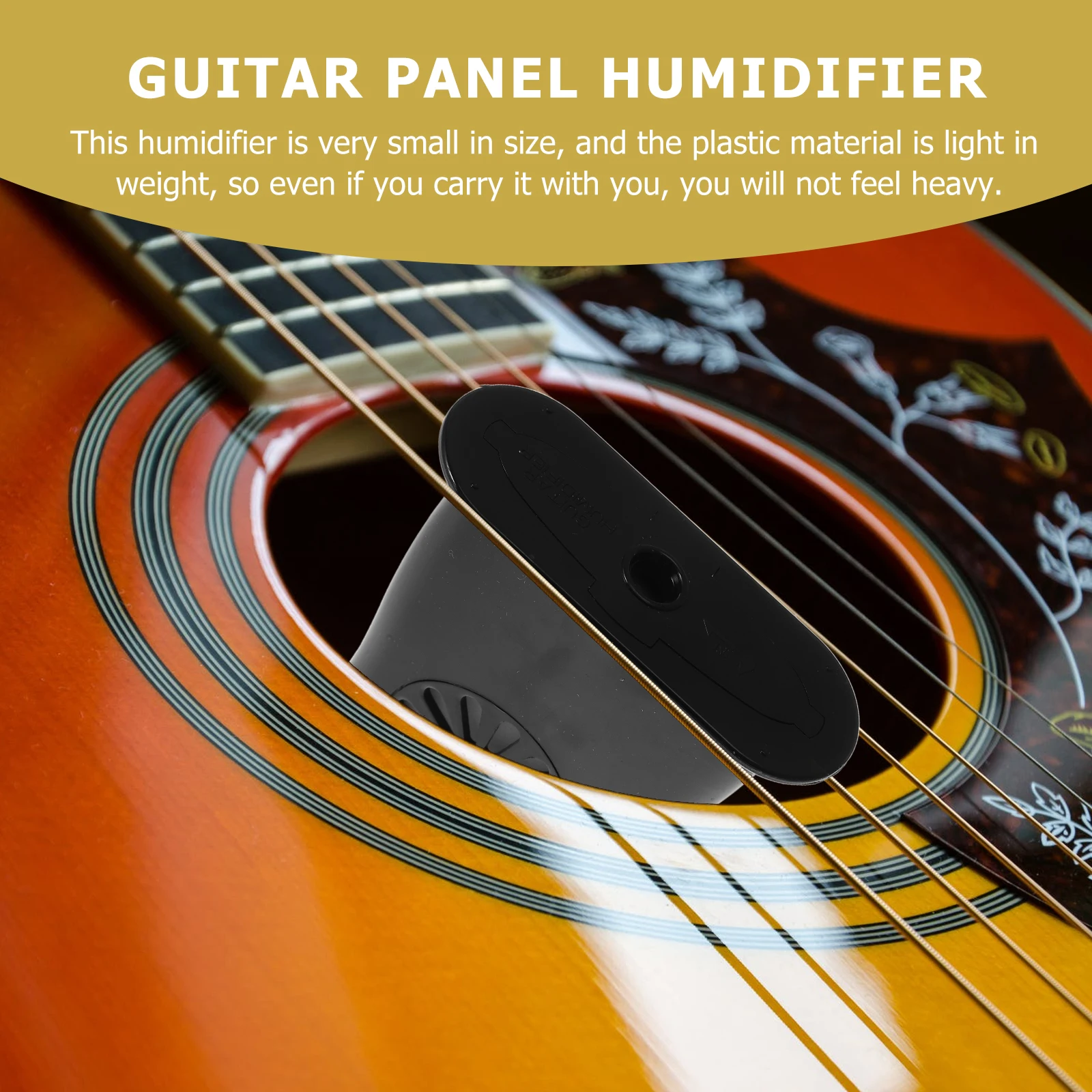 

2 Pcs Guitar Humidifier Acoustic Hygrometer Sound Hole Case Humidifiers Humidfication Care