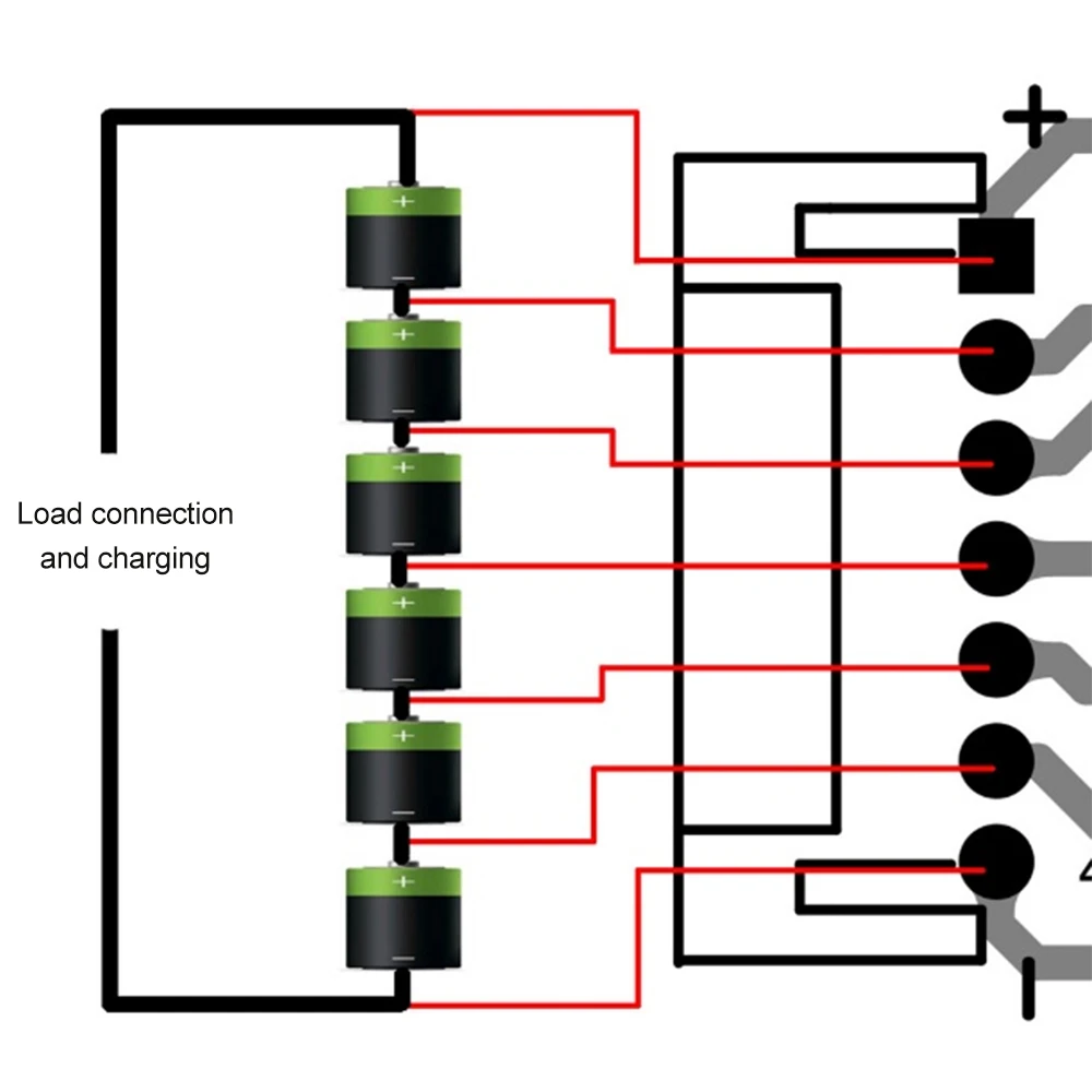 2s ~ 6s Lithiumtitanat-Batterie lades chutz platine Hochpräzises aktives Ausgleichs modul mit Kontroll leuchten bms