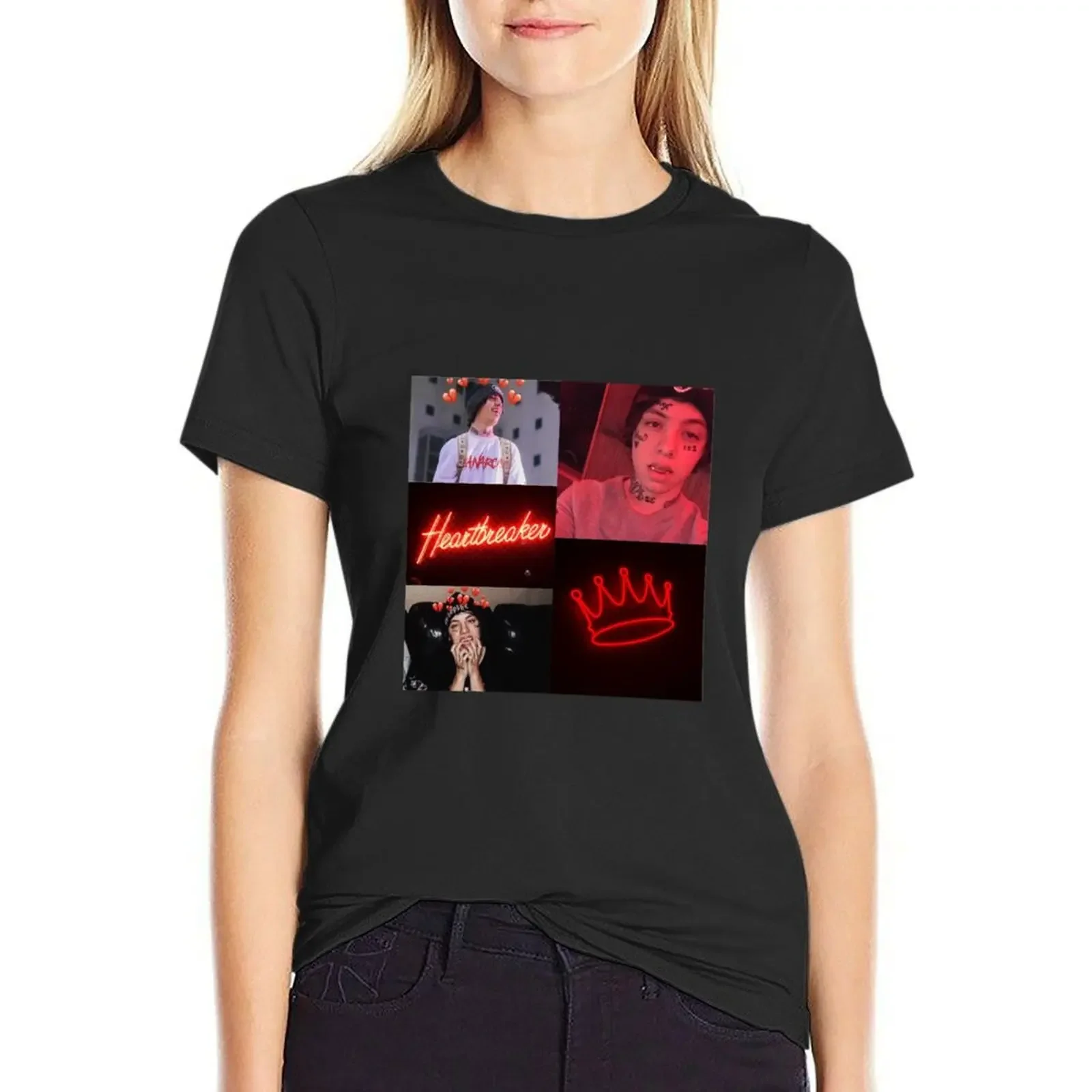 

Lil Xan Artwork T-Shirt lady clothes quick-drying plus size tops t-shirts for Women loose fit