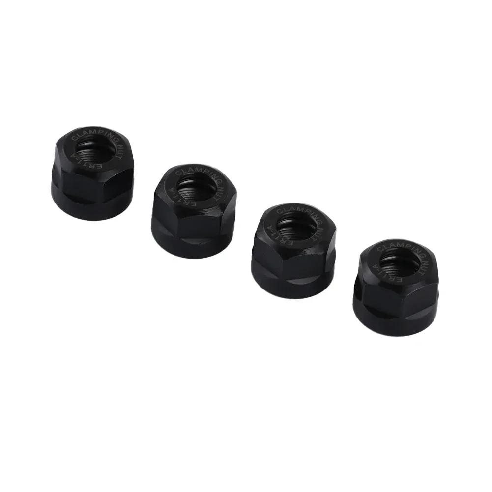 “4pcs Of ER11A Collet Clamping Nuts - Upgrade Your Collet Set With Precision And Durability - You Won't Regret It!”