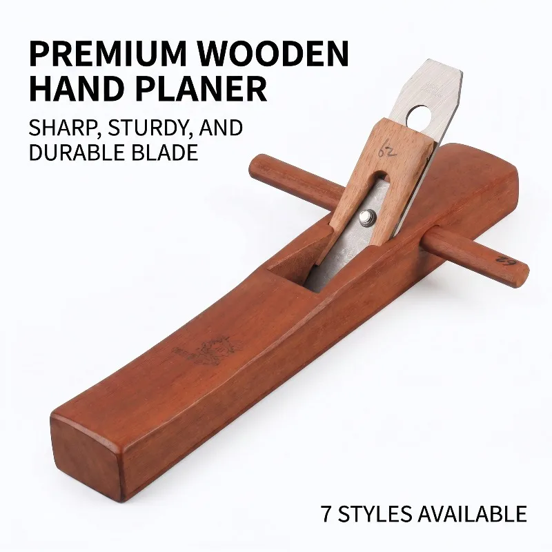Woodworking Hand Planer, Solid Carpenter Hand Planer with Sharp Steel Blade, Woodworking Trimming Planing Tool 7 Sizes Available view 3