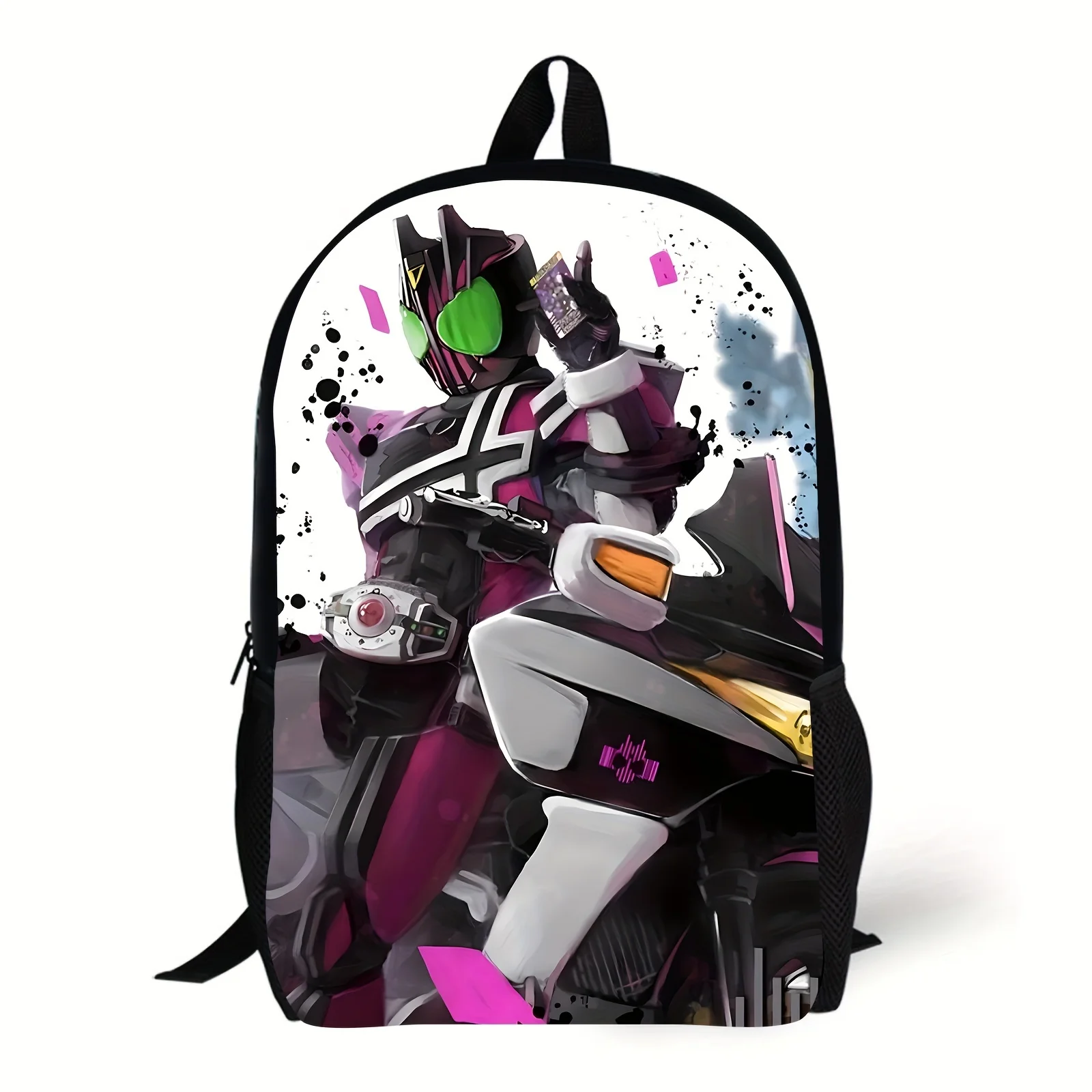 Anime-Inspired Lightweight Backpack - Durable Polyester, Adjustable Straps, Zip Closure