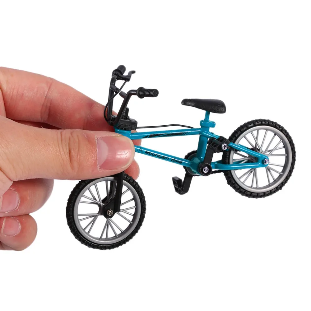 18:1 Retro Alloy Mini Finger BMX Bicycle Assembly Bike Model Toys Gadgets Gift Toys Model Mini Portable Bike For Kid