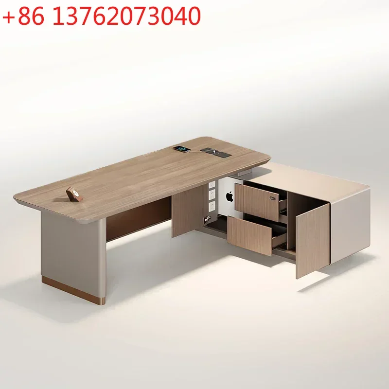 

luxury Modern 200 240 260 cm Computer desk Motion desk Room desks office table 240 320 cm filing cabinet Office Furniture