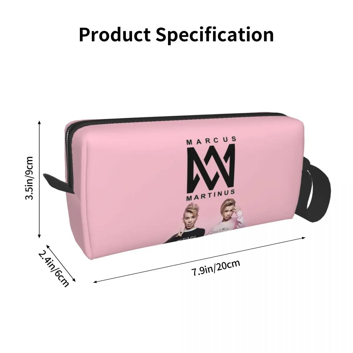 Popular Funny Marcus And Martinus Pencil Case for Boys Girls Pen Box Pencil Bag Stationery Supplies Women Cosmetic Bag