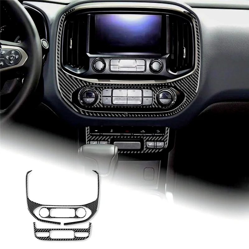 

Car Center Console Navigation Panel Cover For Colorado 2015-2022 Soft Carbon Fiber