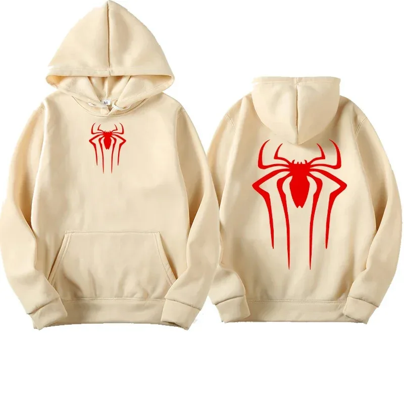 Men's sweatshirt fashion spider print hoodie adult casual sports top autumnandwinter outdoorHarajuku hooded menandwomen clothing - Image 5