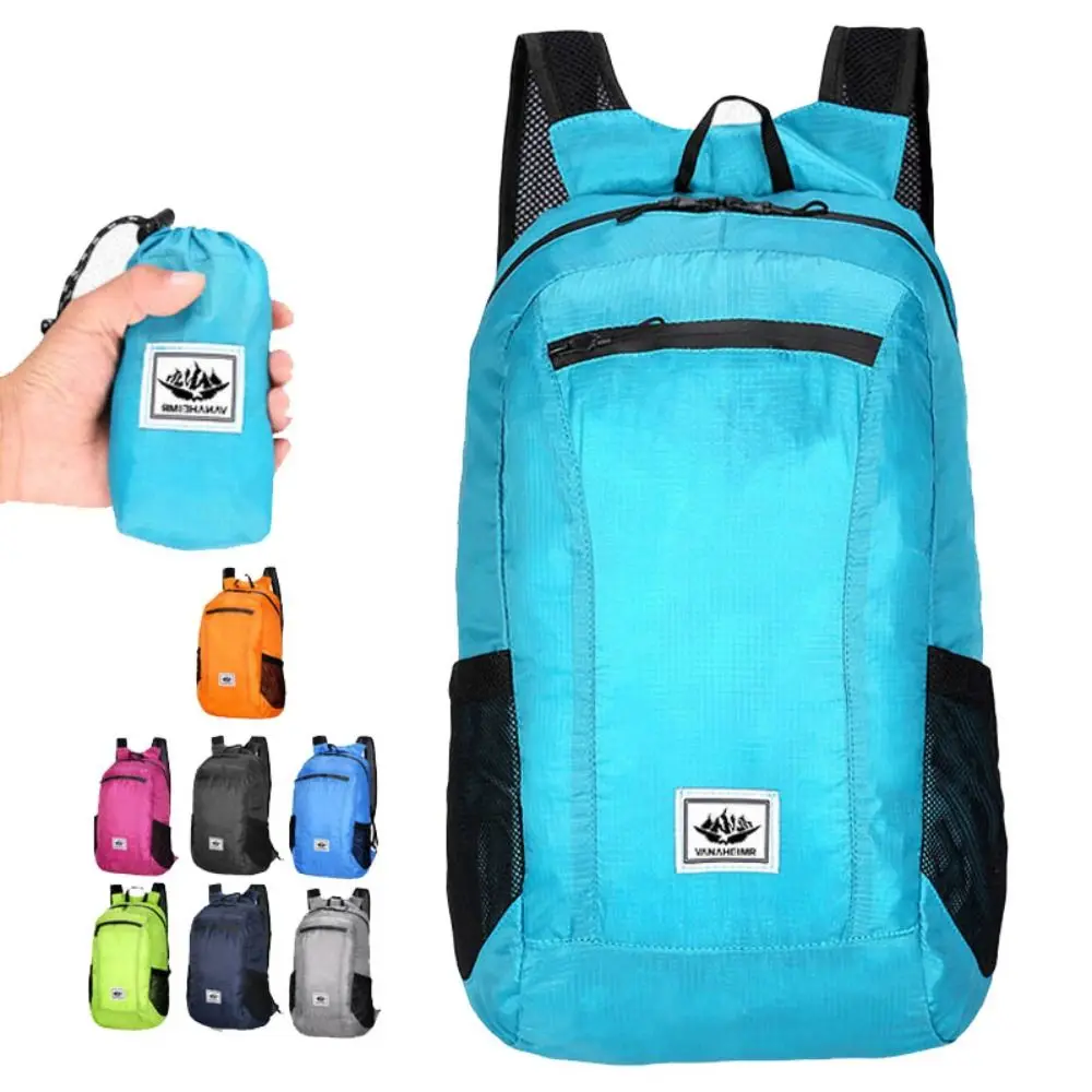 

Large Capacity Foldable Backpack Waterproof Folding Mountaineering Bag Oxford Cloth Travel Storage Bag Lightweight Nylon Bag