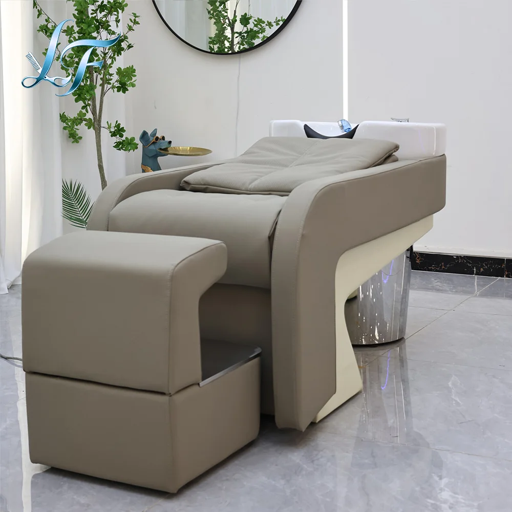 Luxury Unique Shampoo Chair Modern Aesthetic Design Professional Salon Furniture High Quality Comfortable Stable Durable