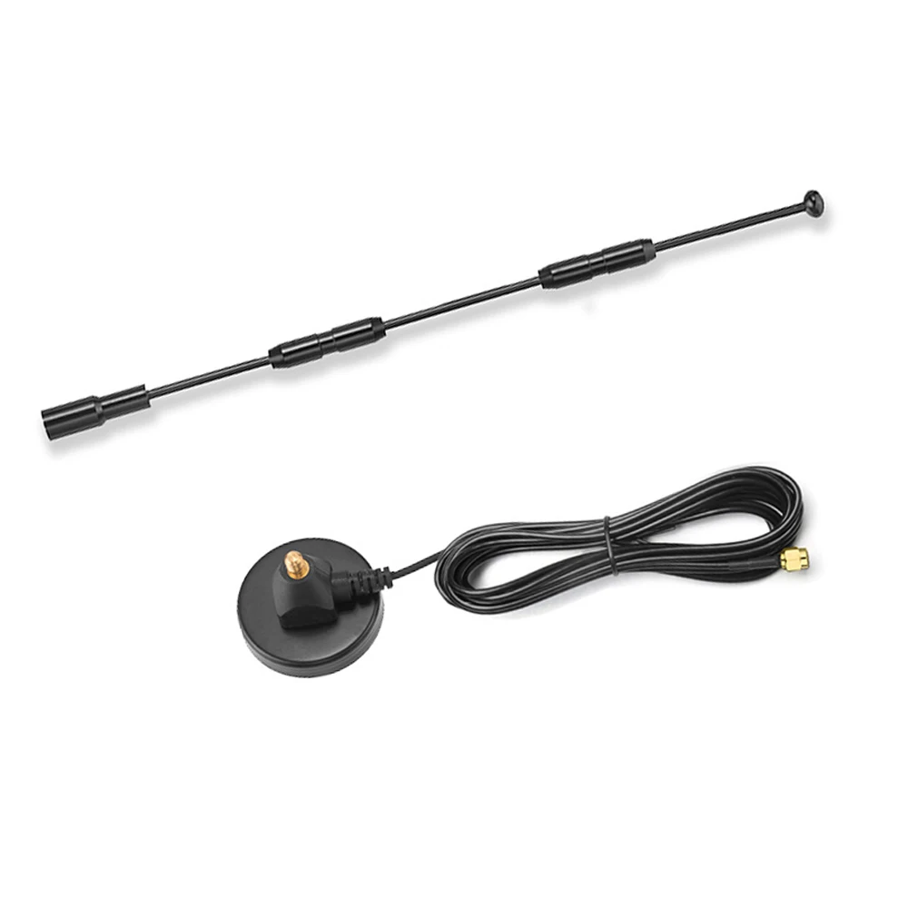 Antena de oscilador doble 4G 3G GSM, antena de ventosa de cobre puro de banda completa de 15dBi, 600-2700MHz para amplificador de señal de módem de enrutador