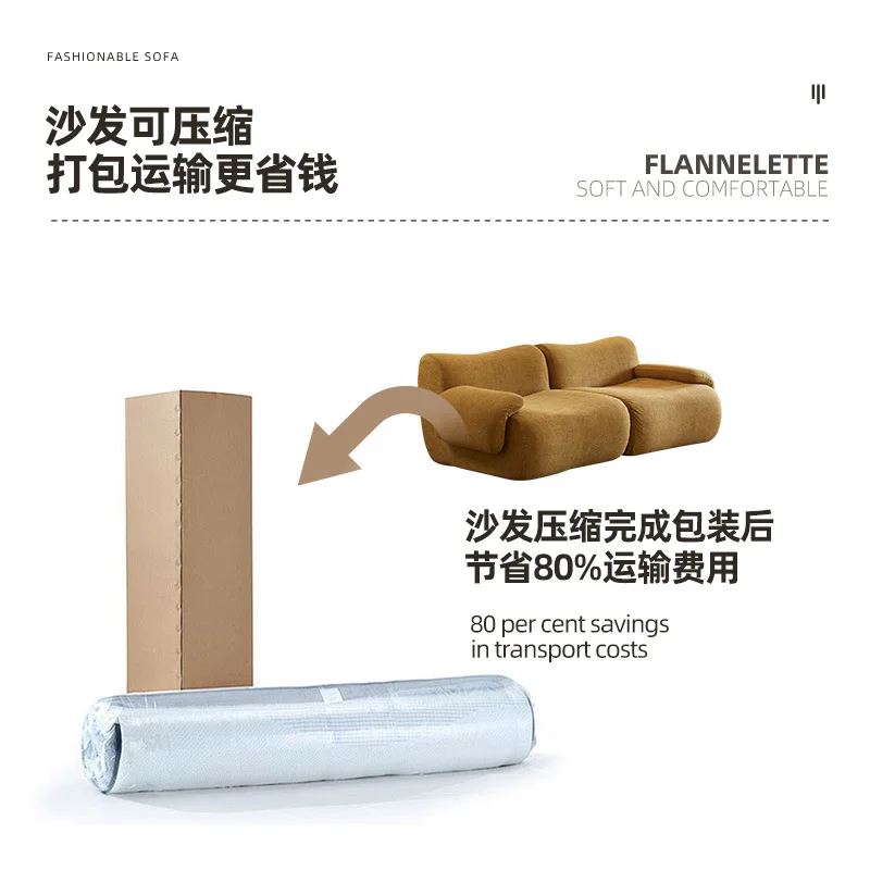 Divano angolare con modulo di seconda mano, combinazione libera di celebrità di Internet di dimensioni del soggiorno e compressione del tipo di casa