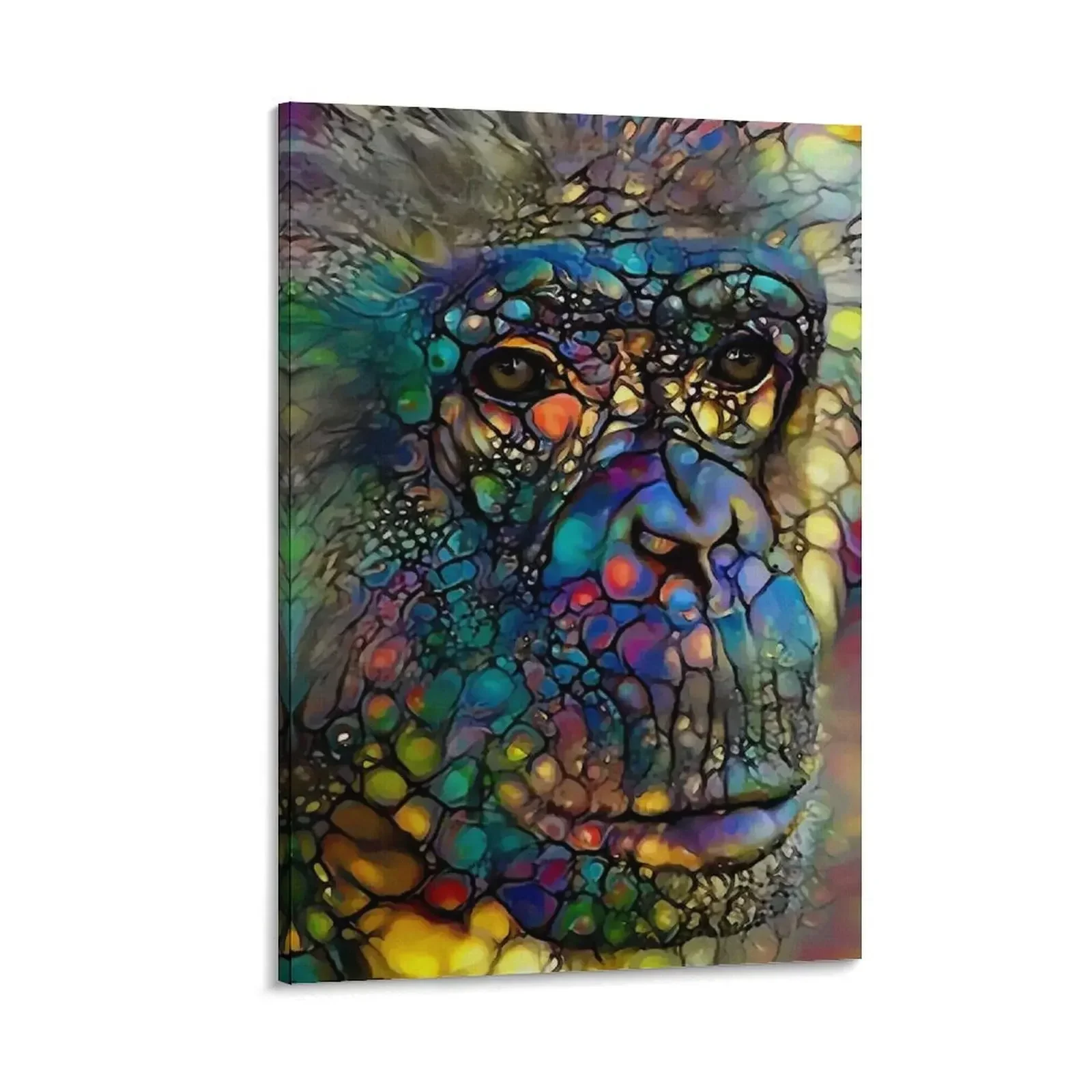 

Monkey, singe, baboon, gorilla, monkey, end of carriere, lea roche paintings Canvas Painting decoration aesthetic