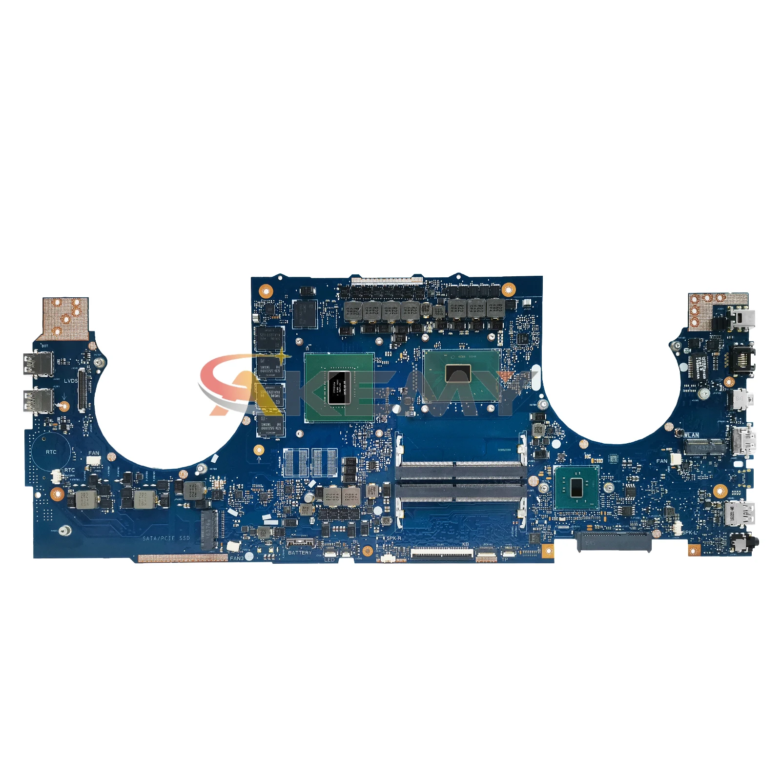 Imagem -04 - Placa-mãe Portátil Akemy Gl702v para Asus Gl702vmk Fx70v Gl702vmk Gl702vml Gl702 Mainboard com i5 i7 7th Gen Cpu Gtx10603g 6g